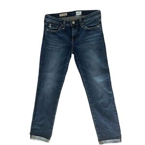 AG Adriano Goldschmied The Stevie Roll Up Slim Straight Jeans Size 27